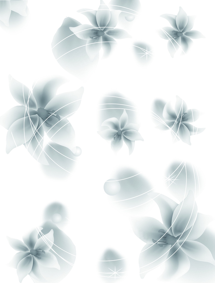 淡色花朵图案