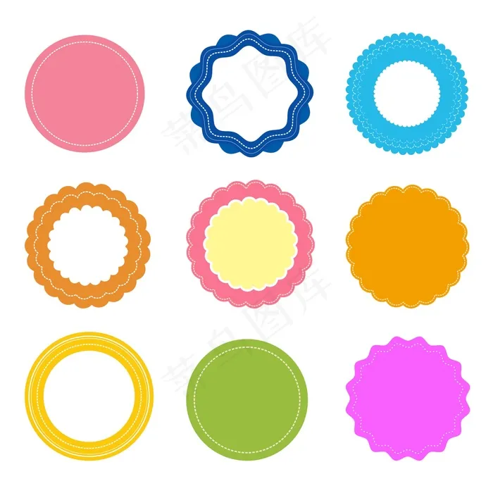 贴纸ai矢量模版下载