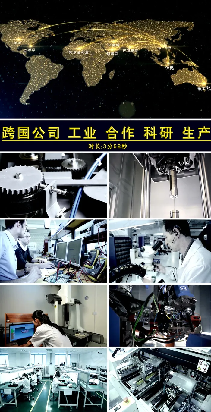 跨国公司联合经营宣传视频