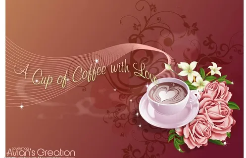 浓情咖啡矢量图图片