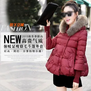 羽绒服保暖皮草主图素材