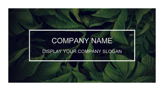 绿色植物环保化妆品创意名片设计