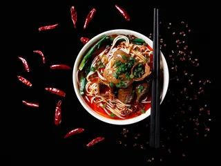 红烧肥肠面图片