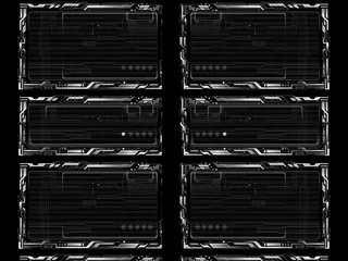 超高清集成电路屏幕视频