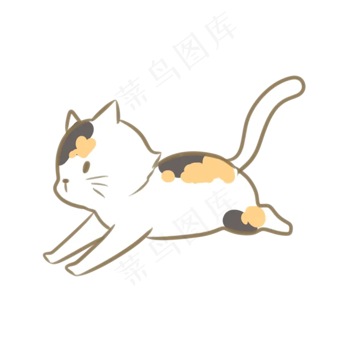 一只奔跑着的三花猫一只奔跑着的三花猫psd模版下载