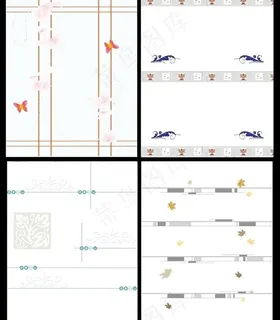 简单线条花纹移门系列