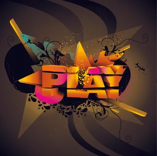 播放器字体设计矢量图下载