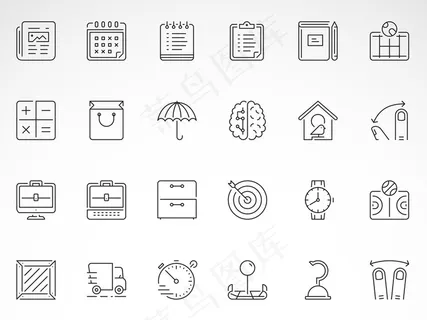 名片小图标矢量素材