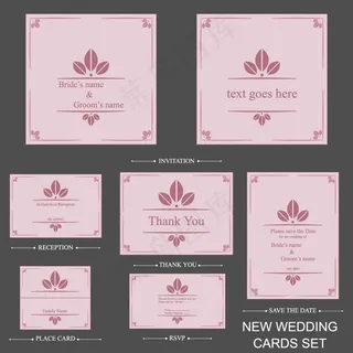 2个简单的企业VI模板矢量素材