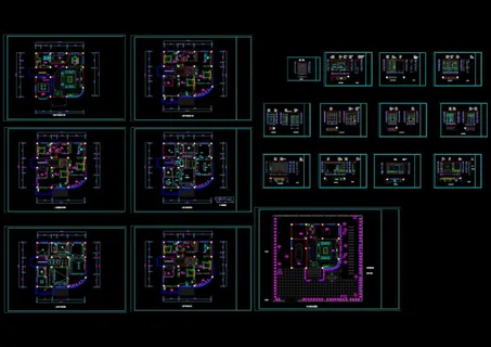 凤凰山庄别墅装饰施工图