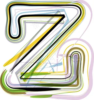 说明有机字体字母Z