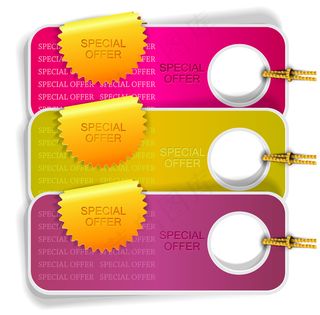 商场销售特价标签矢量素材