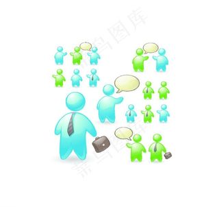 商务小人图片