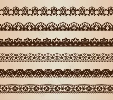 蕾丝花边矢量素材