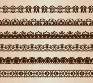蕾丝花边矢量素材