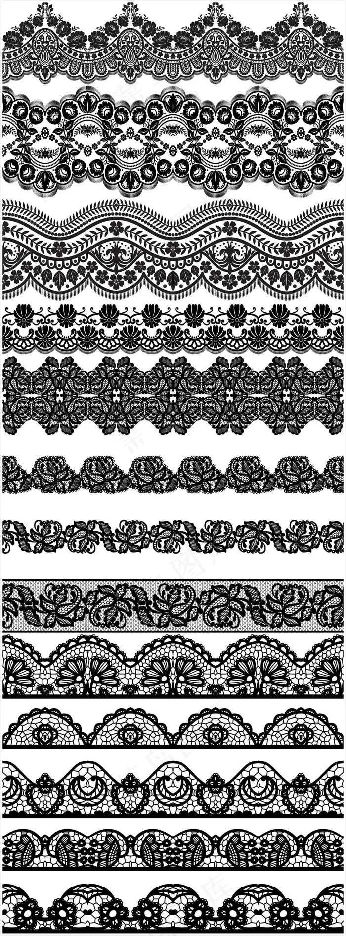 古典花纹花边边框ai矢量模版下载