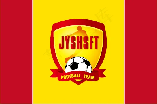 足球队徽ai矢量模版下载