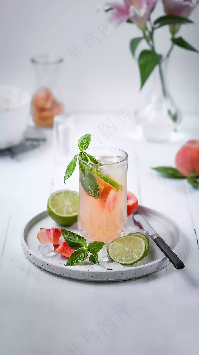 柠檬饮料高清摄影图片