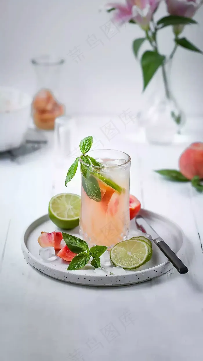 柠檬饮料高清摄影图片