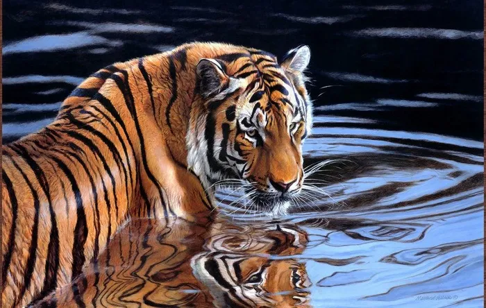 动物油画图片