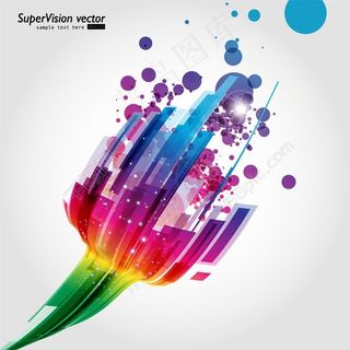 色彩科技矢量图