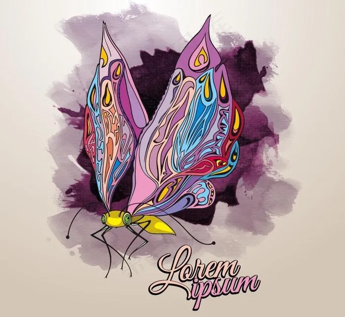 墨迹背景图片eps,ai矢量模版下载