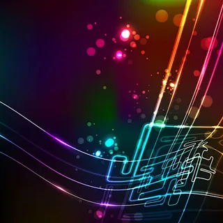 幻彩动感背景设计矢量素材图片