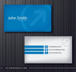 简约风格个性名片模板矢量素材