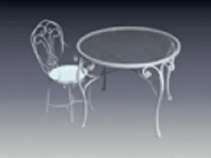 休闲吧白色桌椅