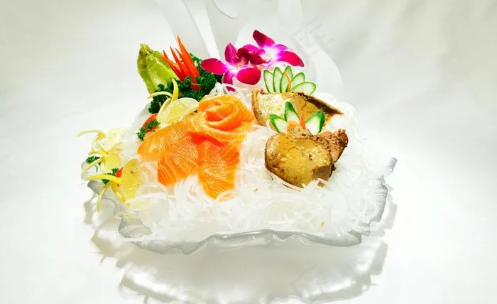 冻鹅肝拼三文鱼图片 冻鹅肝拼三文鱼图片