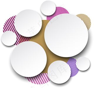 D圆环装饰背景墙免费下载