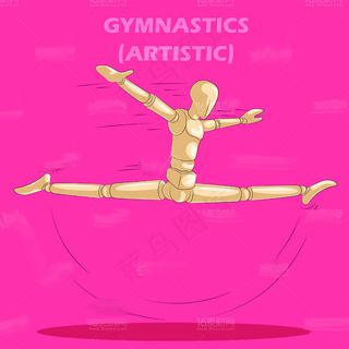 创意木偶运动人物设计矢量素材