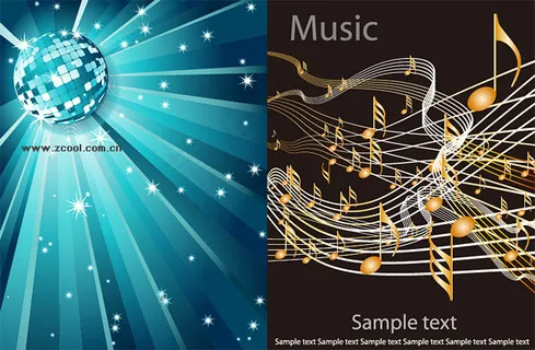 2矢量音乐背景材料 2矢量音乐背景材料