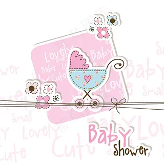 童趣婴儿卡片矢量素材图片