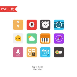 可爱的平板应用程序图标