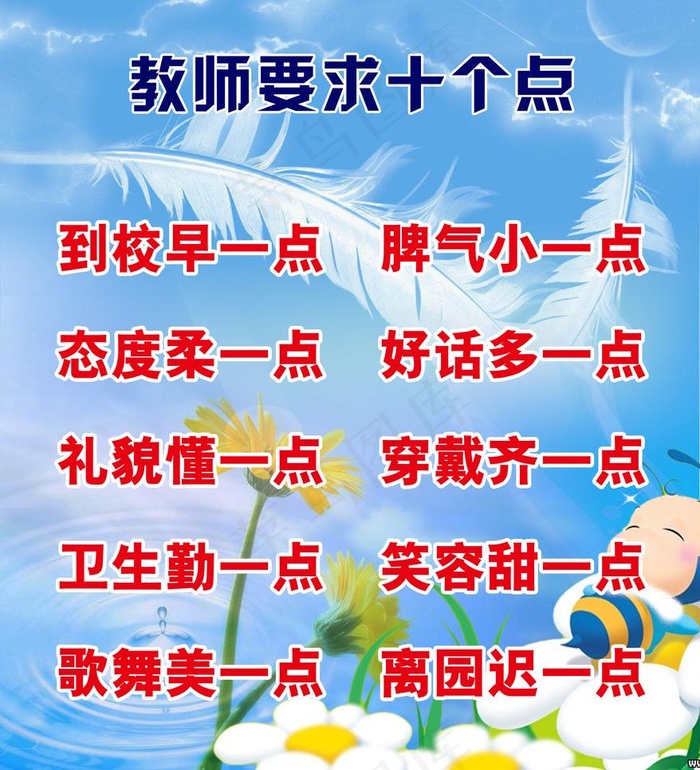教师要求图片psd模版下载