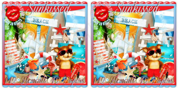 欧美剪贴素材(夏日海洋风)