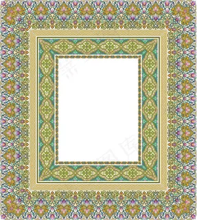 4个美丽的古典花边图案3