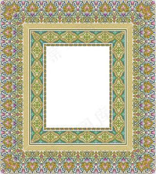 4个美丽的古典花边图案3