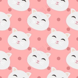 可爱卡通矢量猫