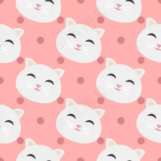 可爱卡通矢量猫