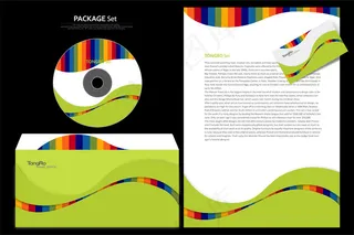 VI系统信封光盘设计PSD分层