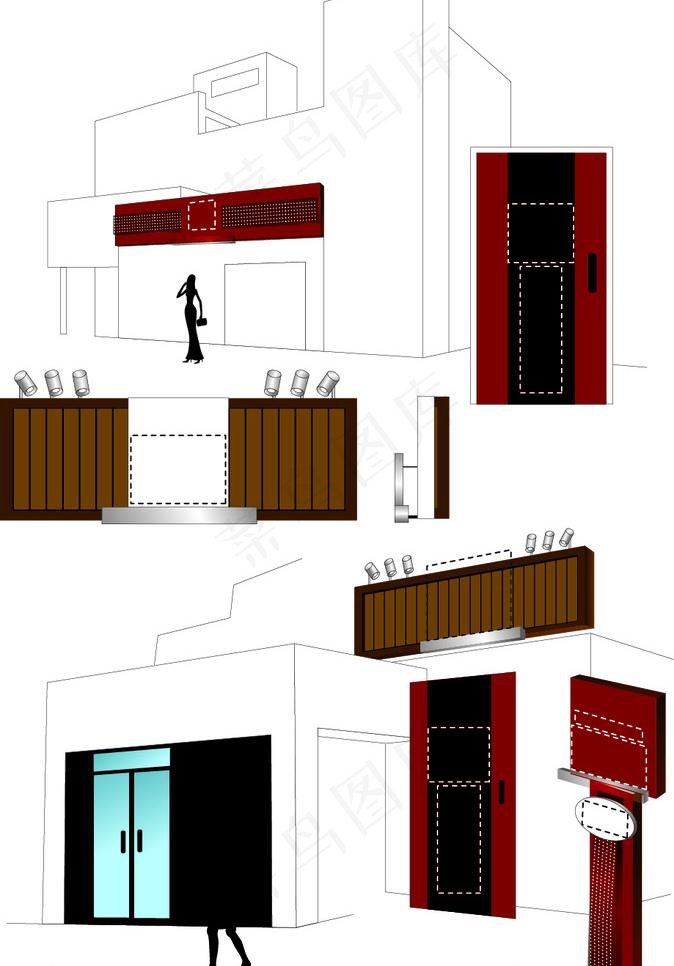 商场厂房公司导视标识
