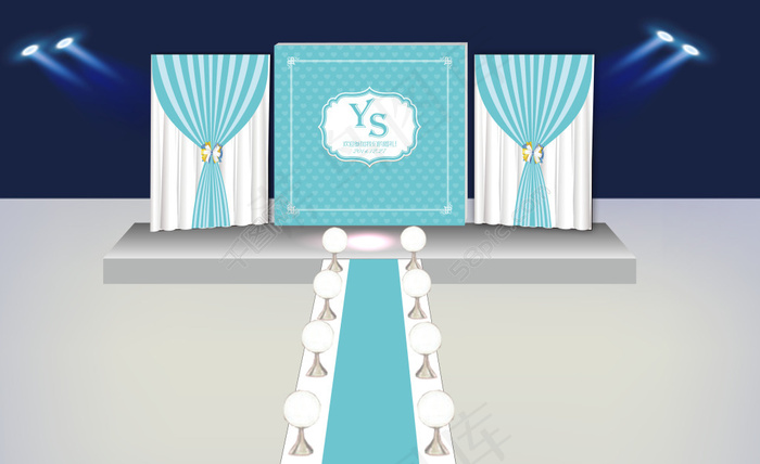 婚礼主背景psd模版下载