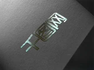 黑色色调logo展示样机