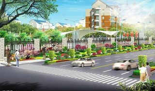 道路绿化效果图图片