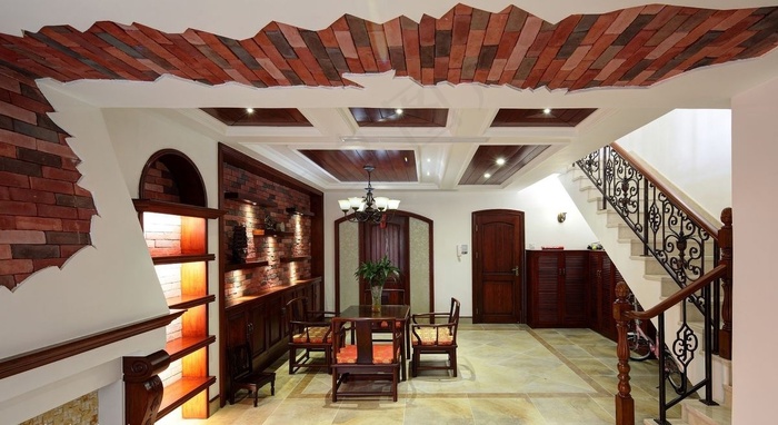 中式客厅装修设计效果图