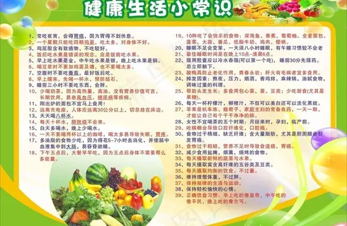 健康生活小常识图片