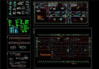 地库建筑施工图CAD图纸
