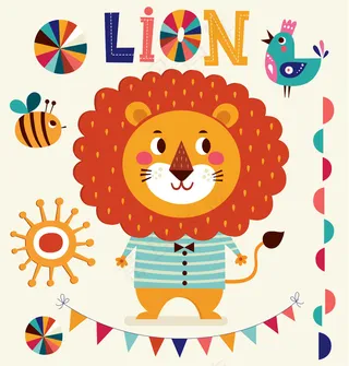 森系动物手绘装饰插画AI矢量背景素...